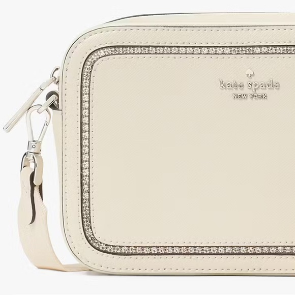 ♠️kate spade Madison Saffiano Mini Camera Crossbody Bag, Meringue NWT - Picture 3 of 7